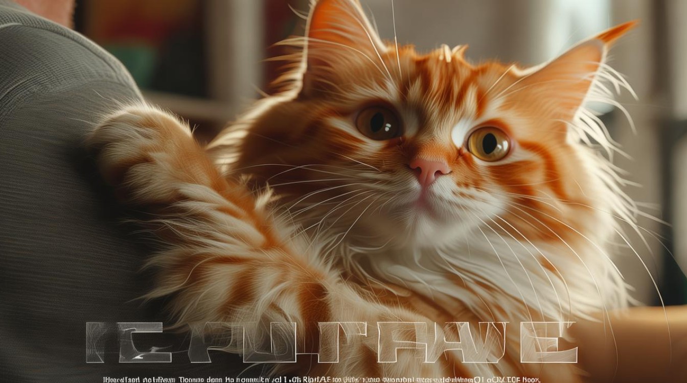 猫咪趴在肩膀
