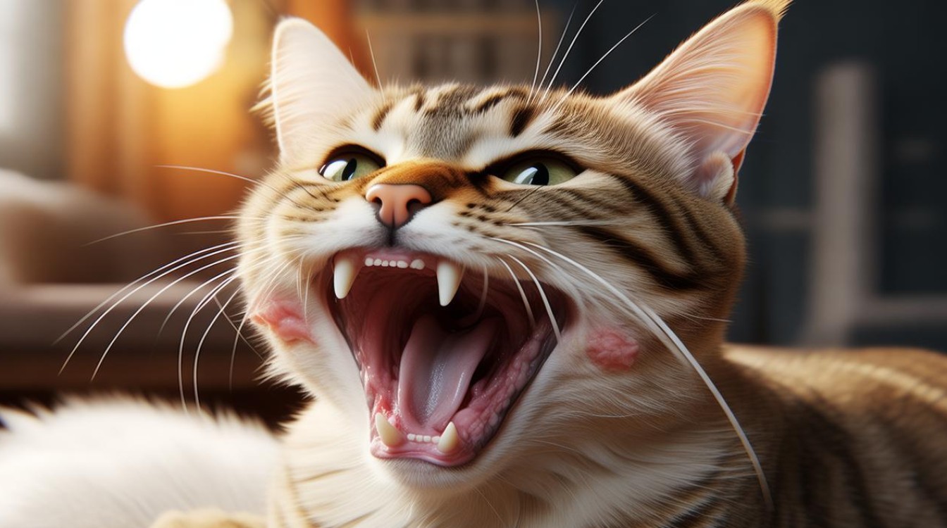 猫咪嘴边好像烂了
