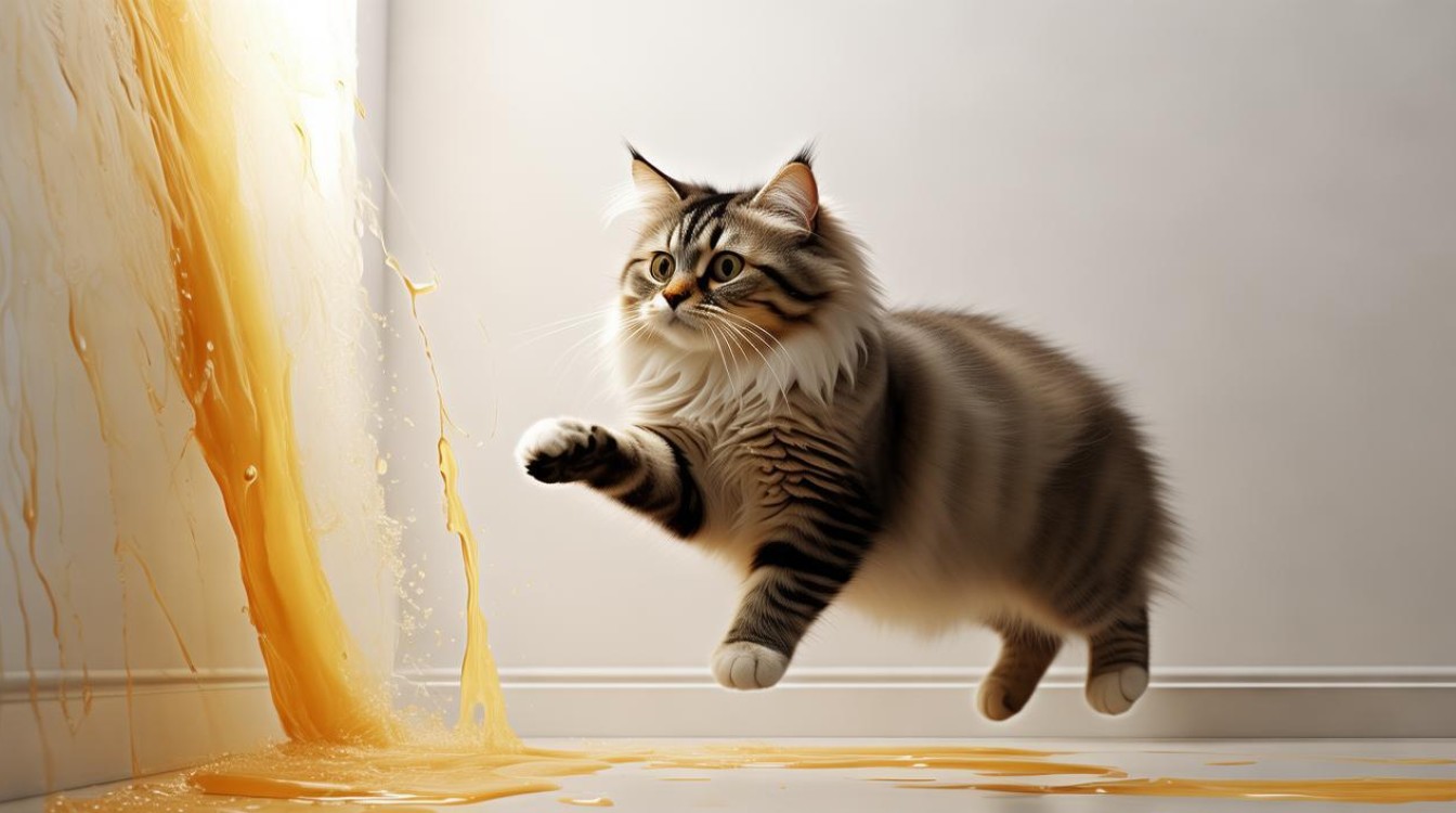 猫咪尿到墙上
