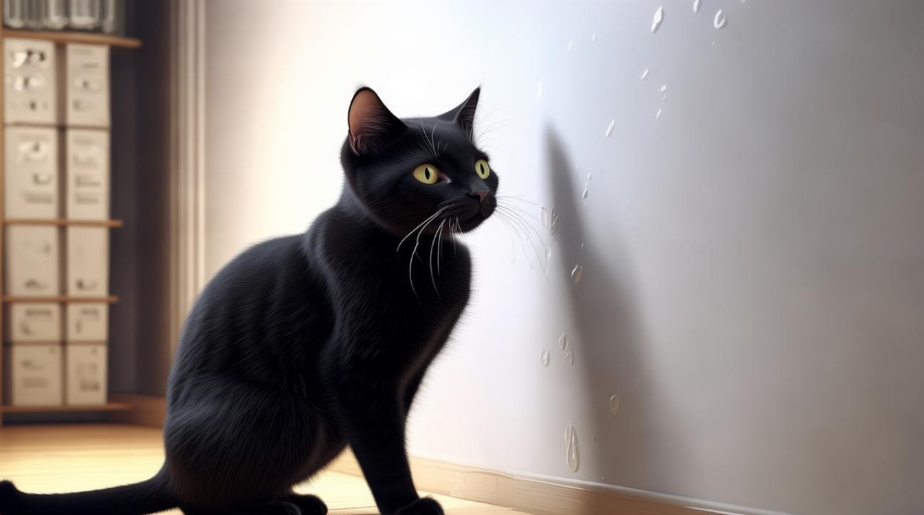 猫咪尿到墙上