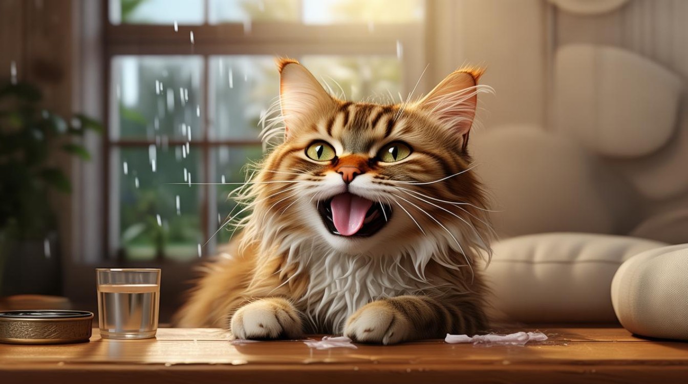 猫咪肝胆受损呕吐