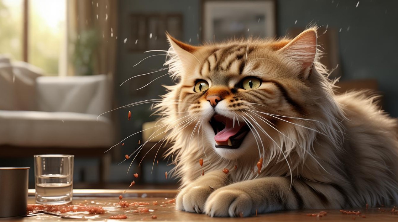 猫咪肝胆受损呕吐