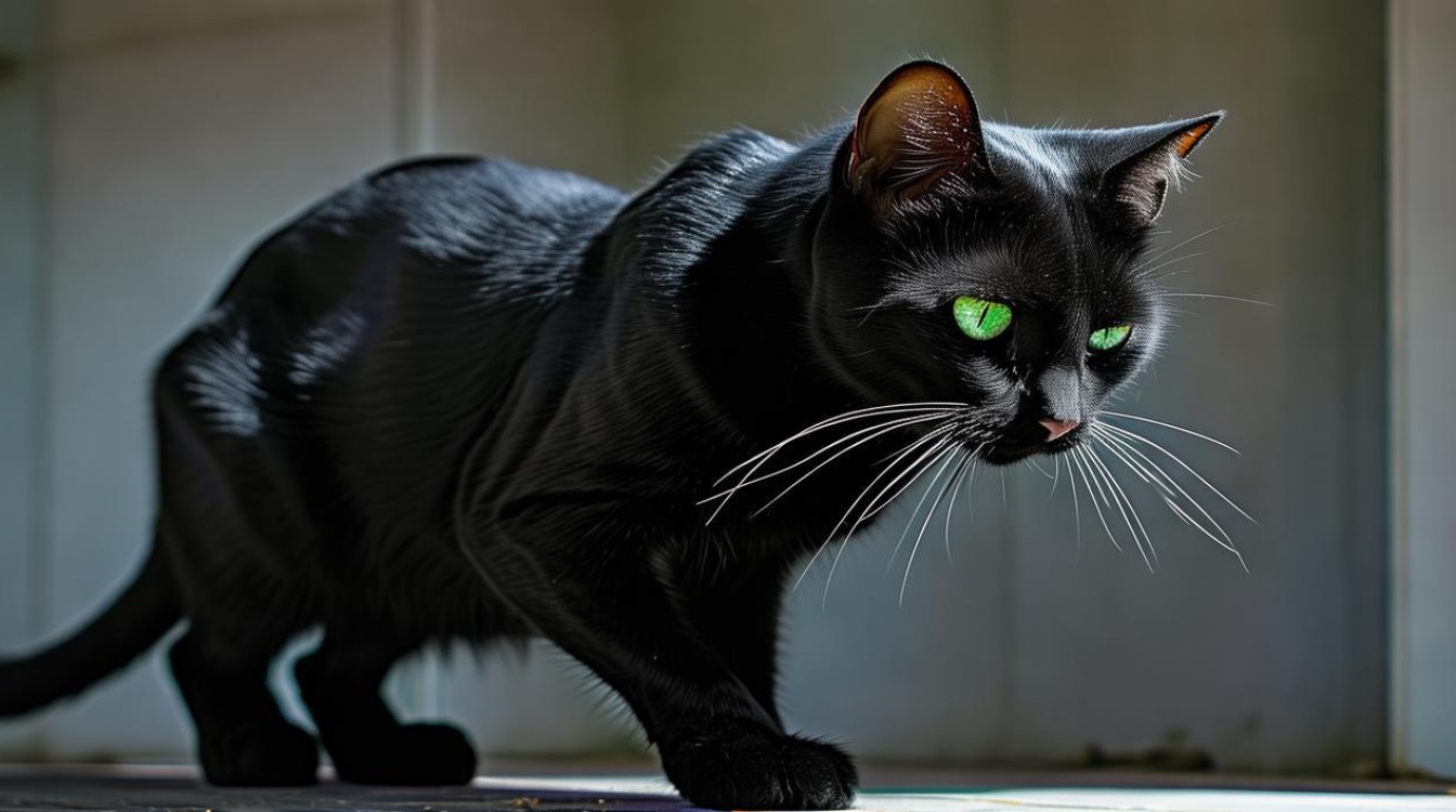 猫咪 躬起身子