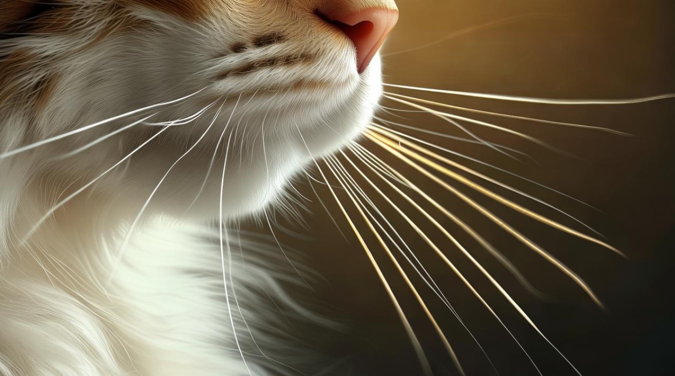 猫咪胡须上变黄