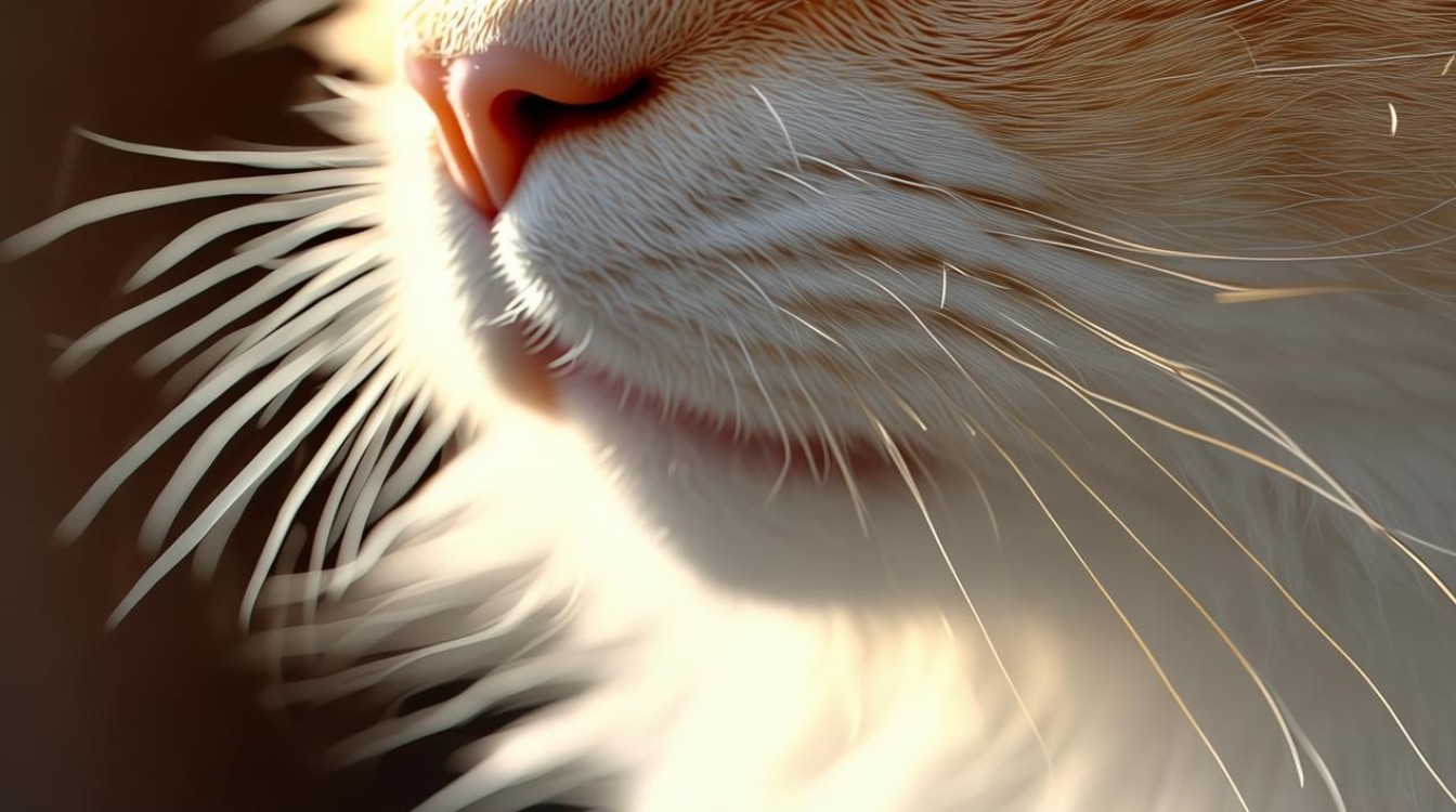 猫咪胡须上变黄