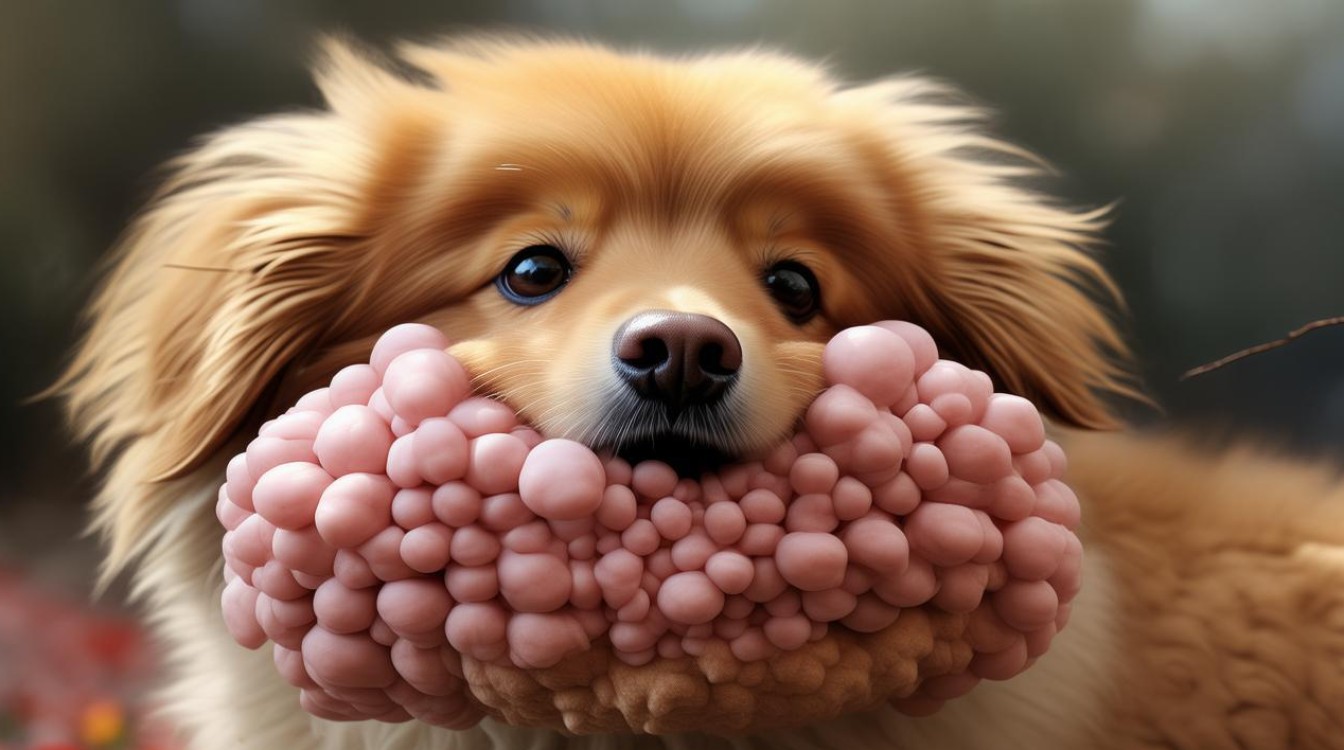 狗狗嘴上长肉球