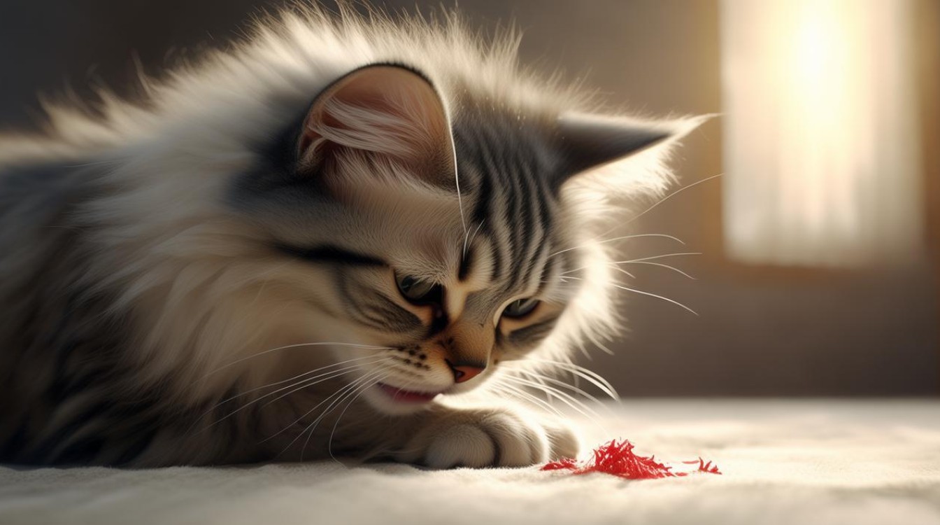 猫咪总是舔伤口