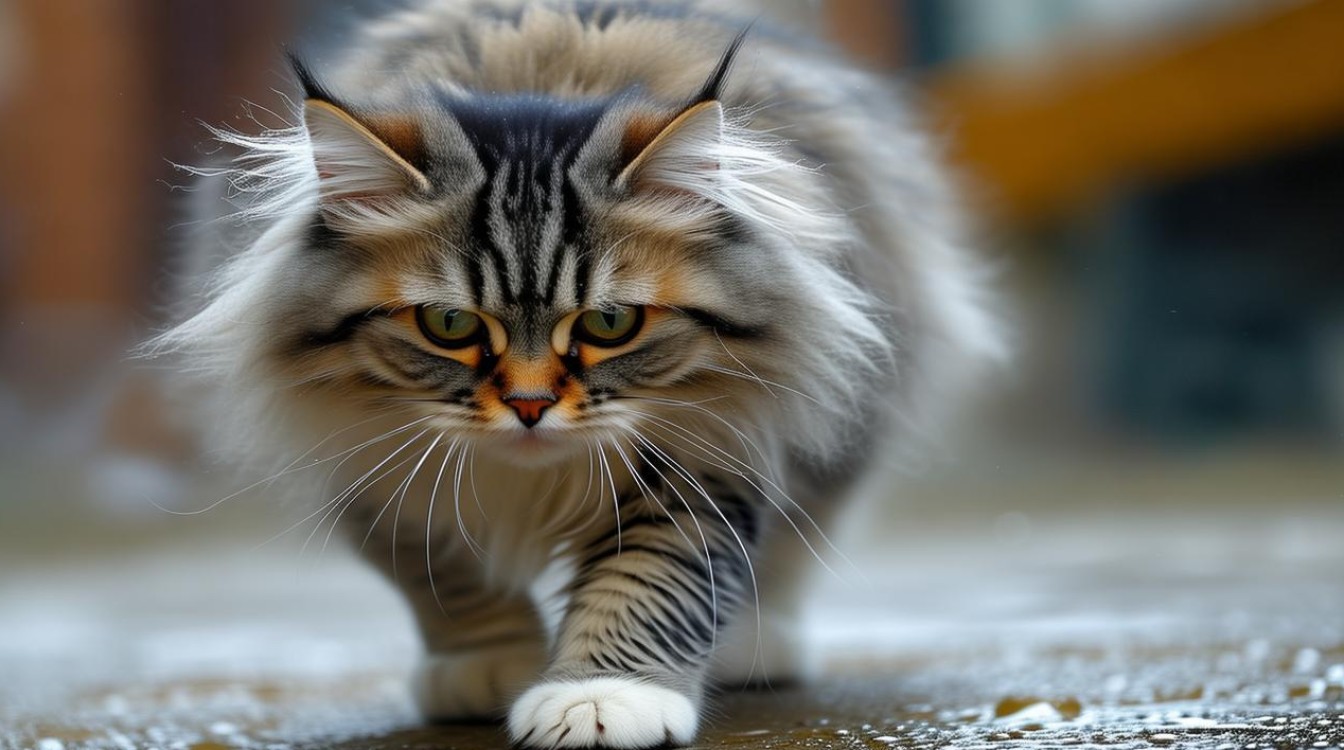 猫咪前腿拖着走路