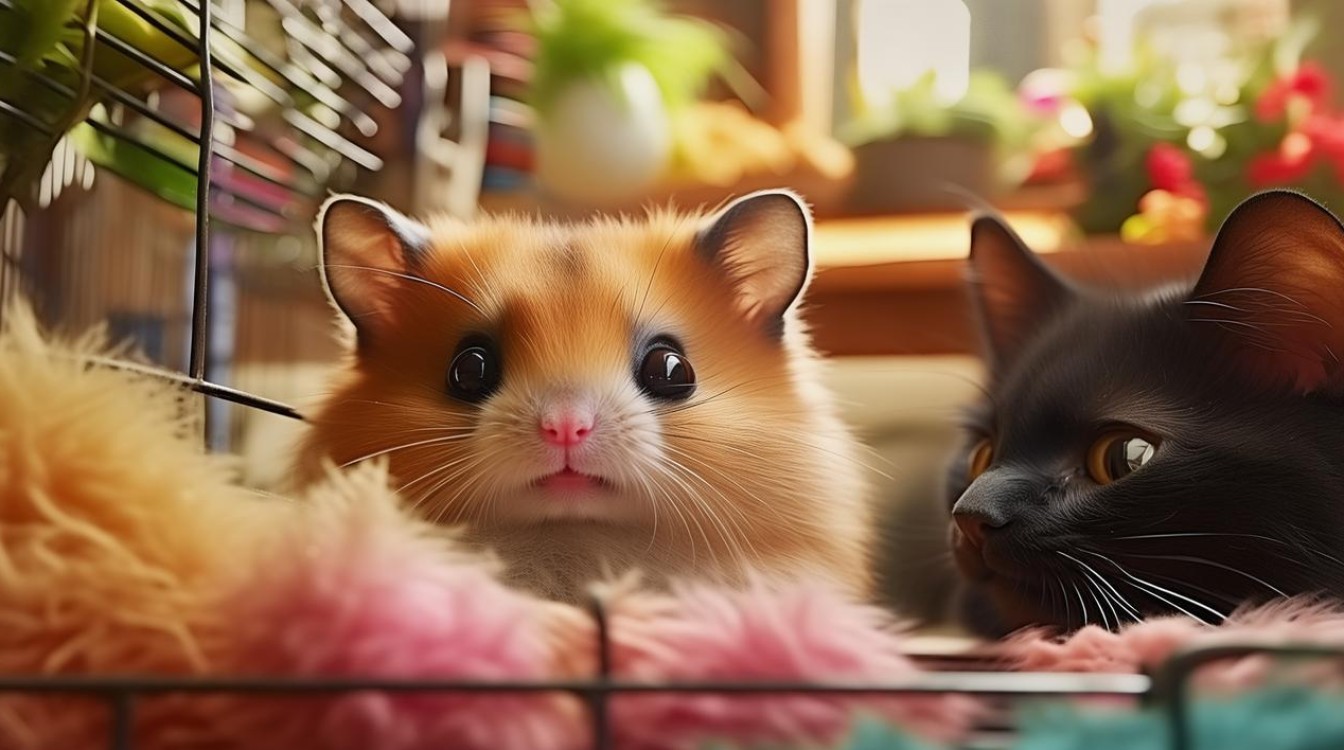 养了仓鼠和猫咪