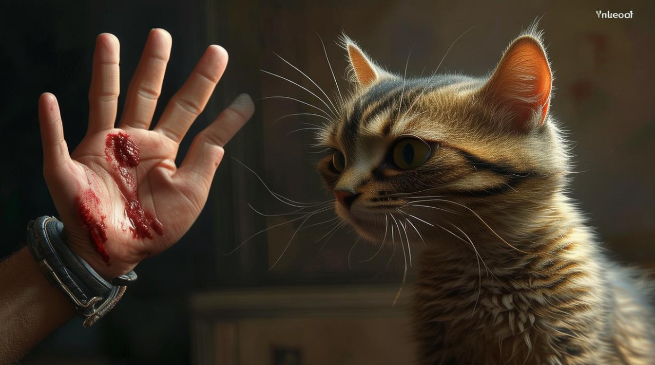 打了猫咪的脸