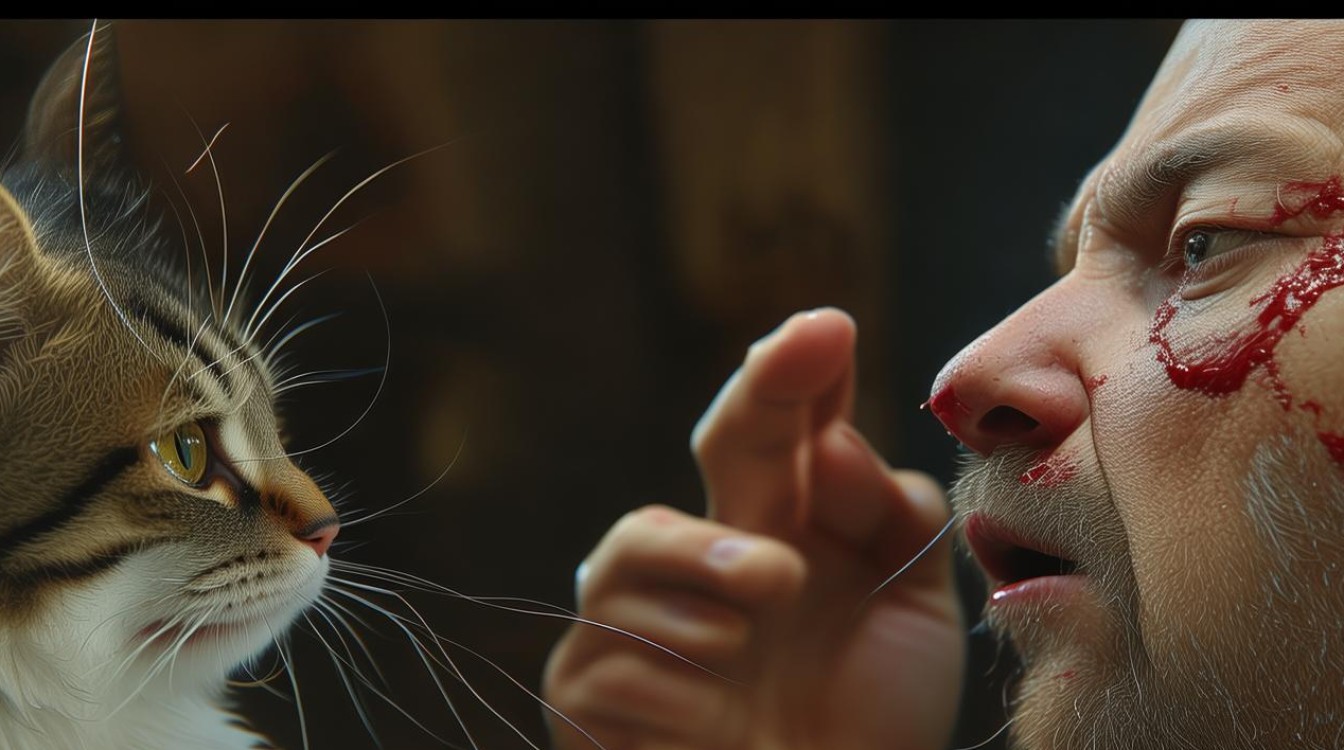 打了猫咪的脸