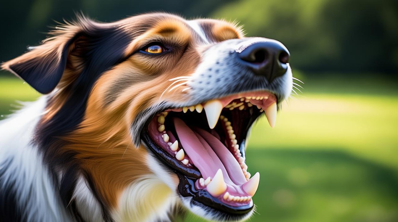 狗狗犬齿双排牙