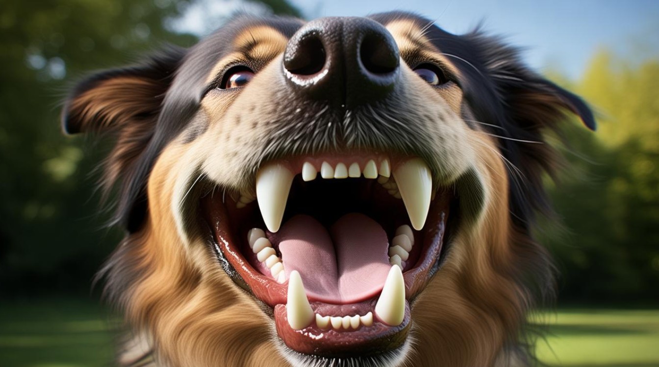 狗狗犬齿双排牙