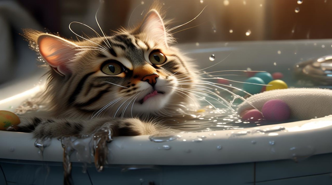 猫咪洗澡什么感受