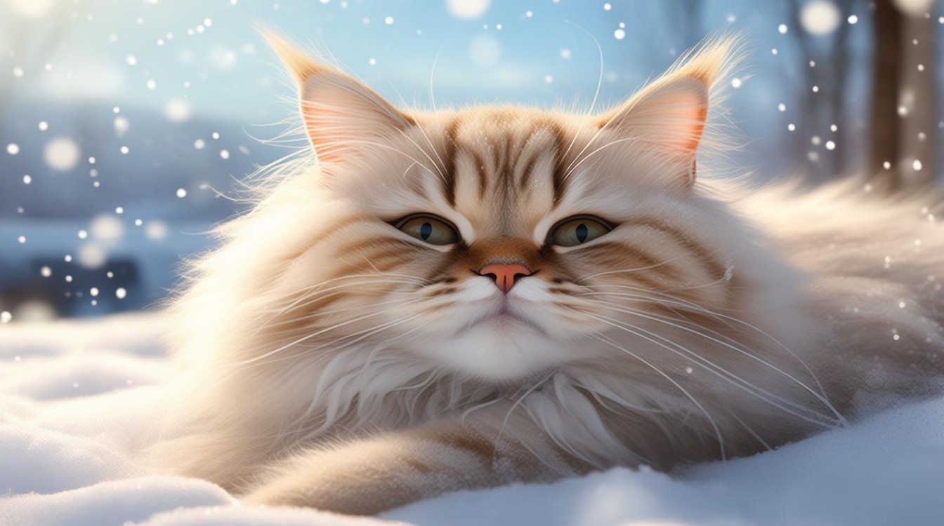 冬天猫咪耳朵热