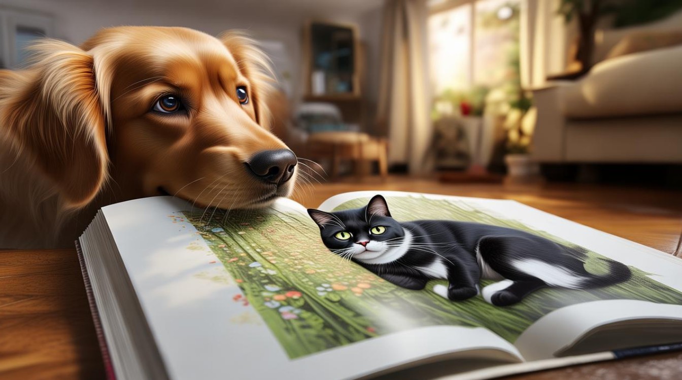 狗狗找猫吃