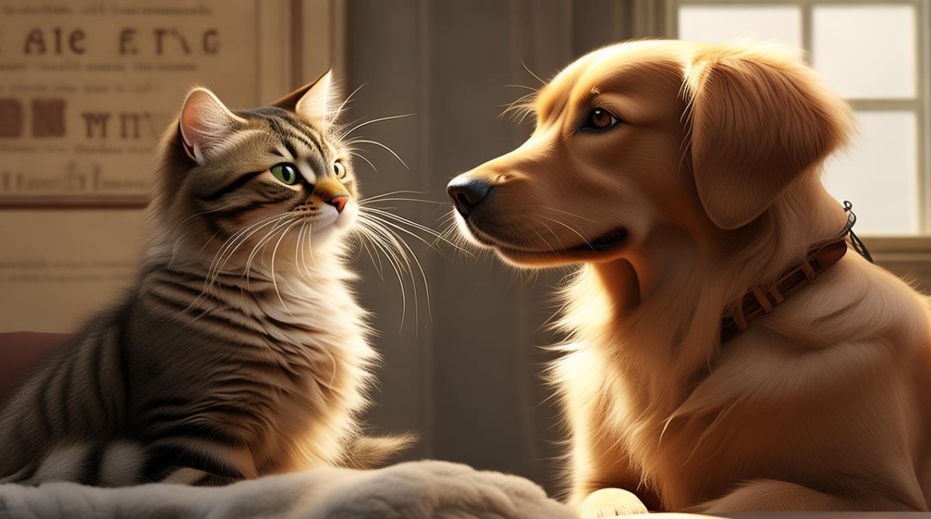 猫咪与狗狗相处