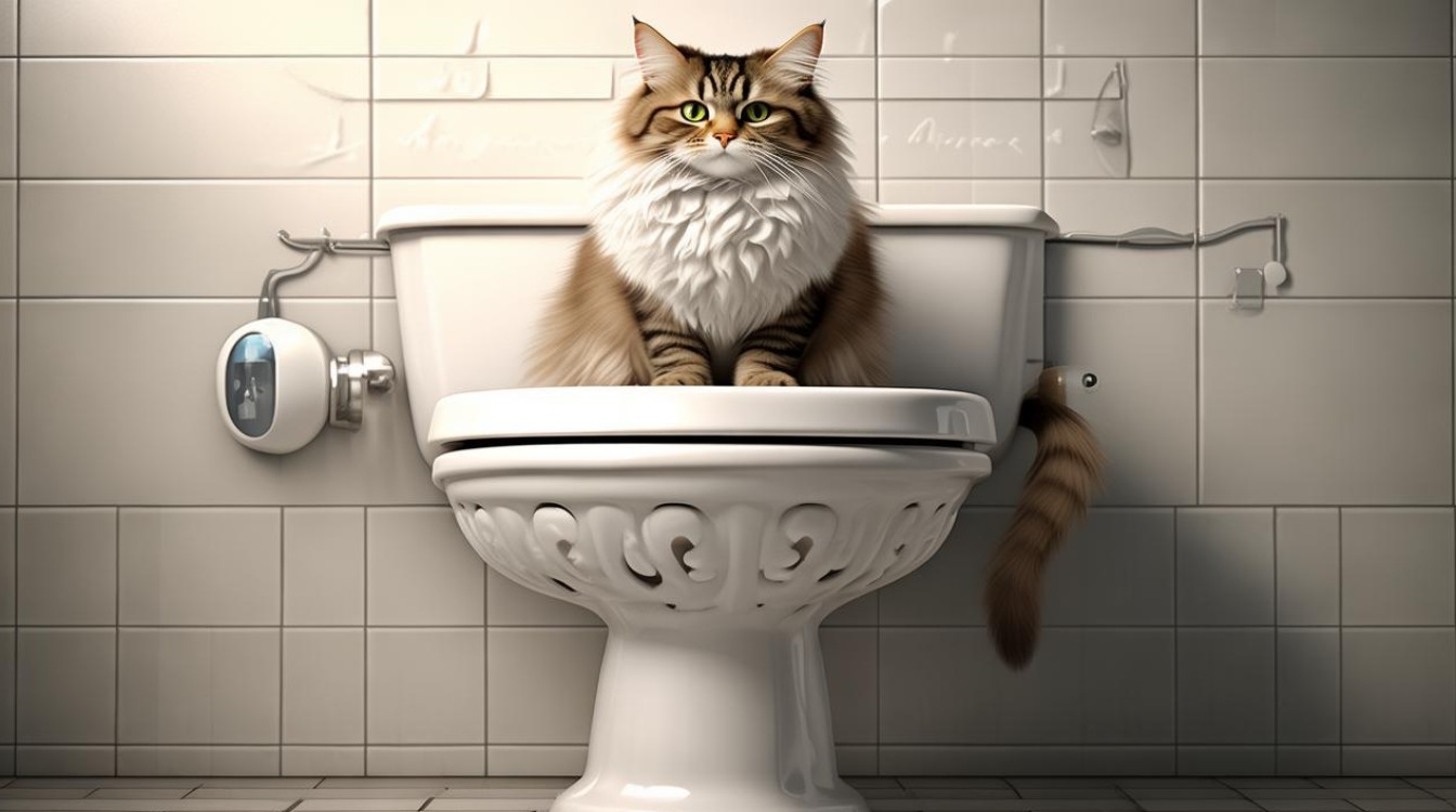 猫咪抽水马桶