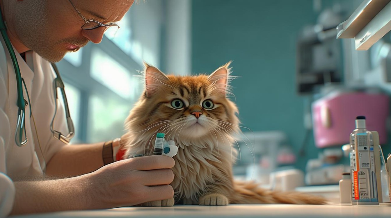 给猫咪打针图片