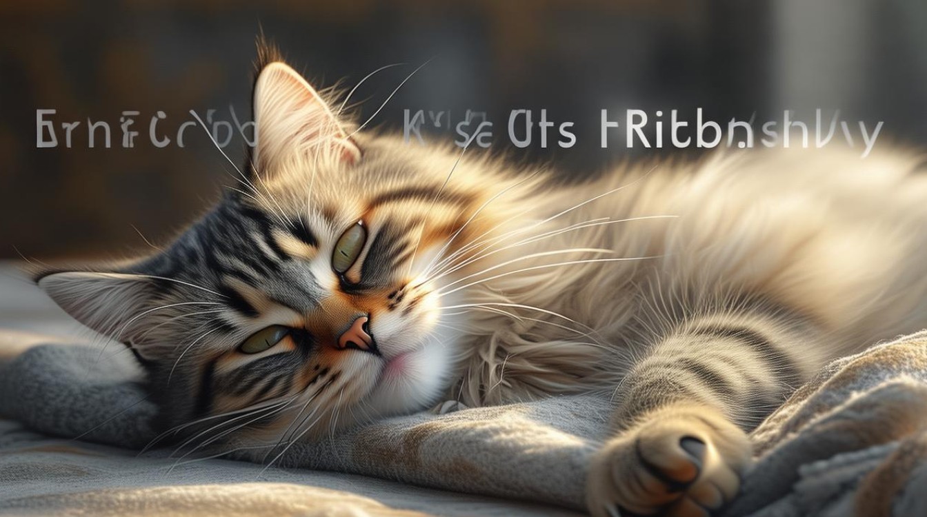 猫咪自己揉肚子