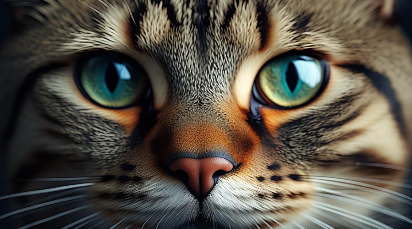 猫咪脸部脱毛结痂