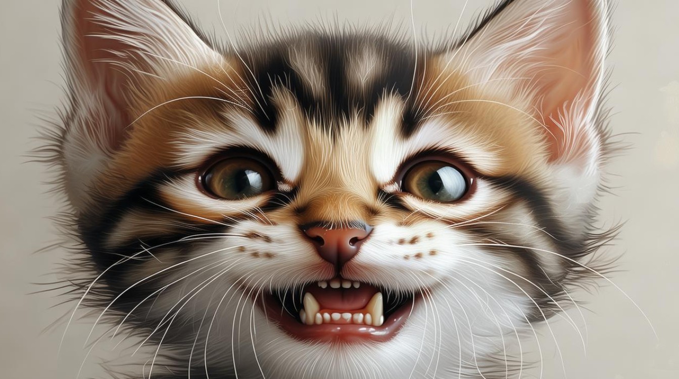 猫咪没换乳牙