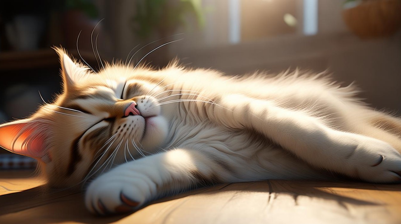 猫咪肚子向上睡觉