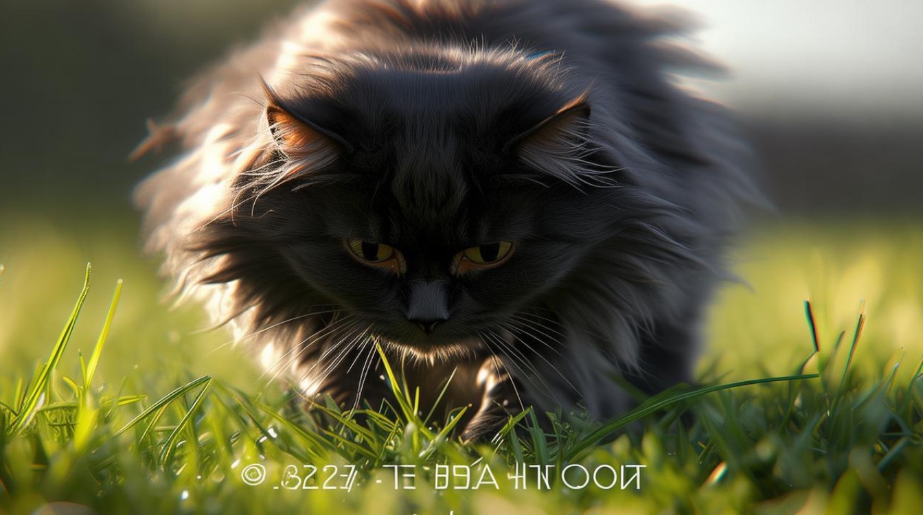 猫咪在地上刨