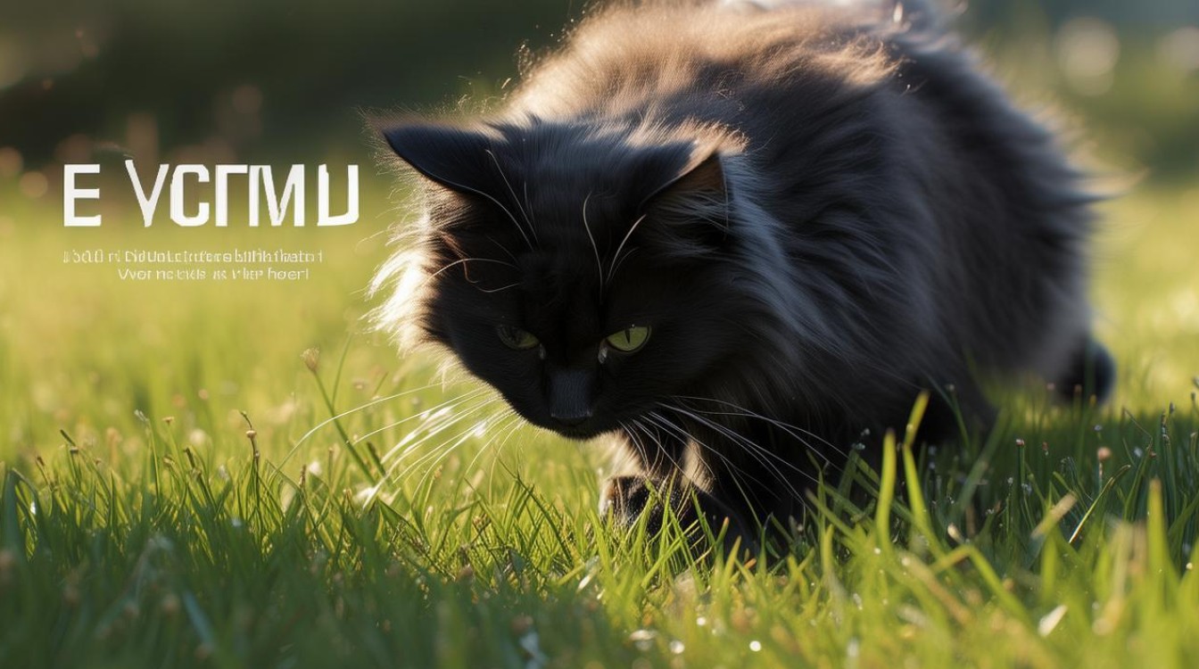 猫咪在地上刨