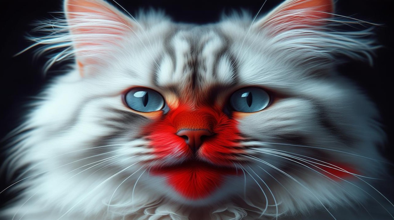 猫咪嘴巴鼻子红