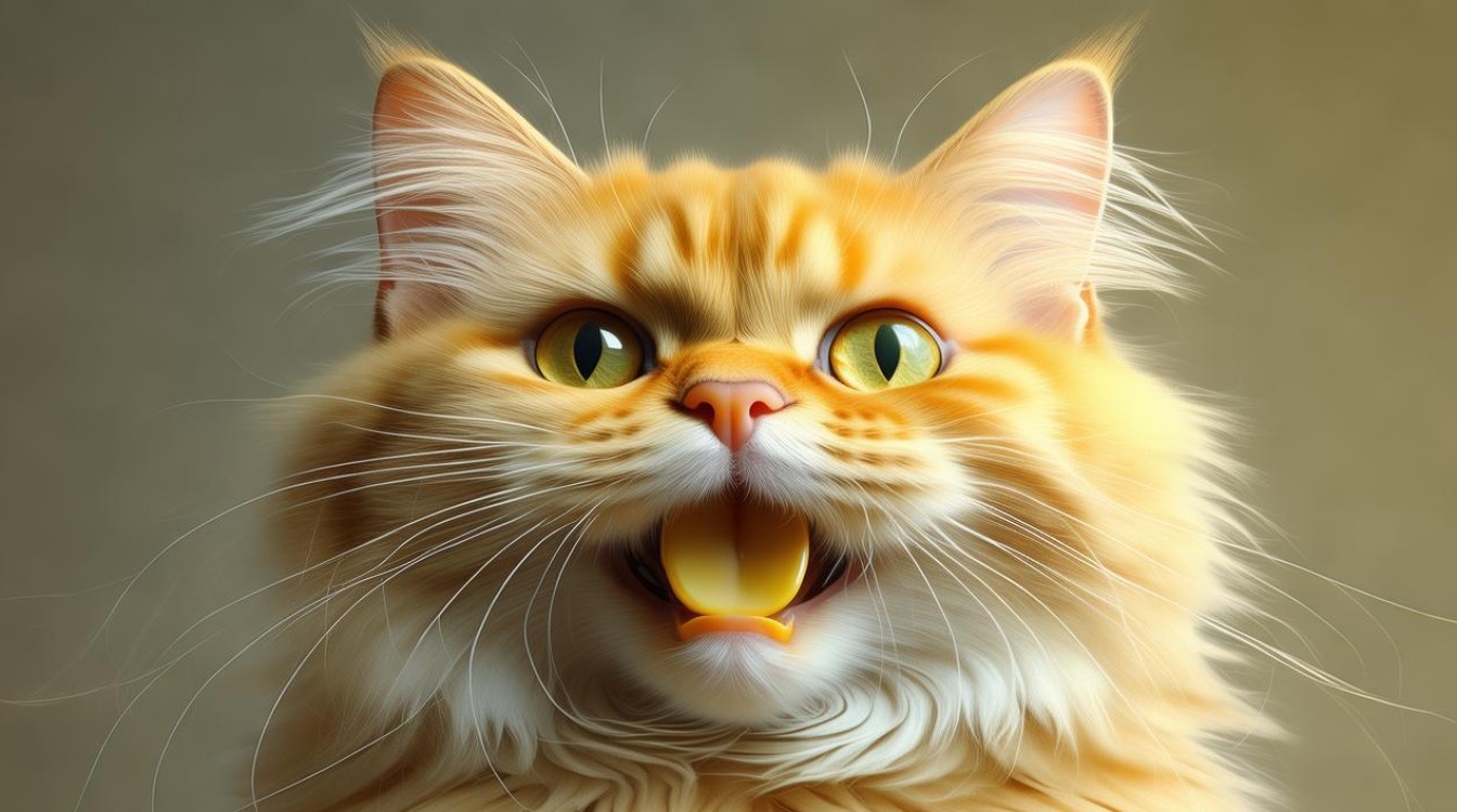 猫咪嘴巴黄黄的