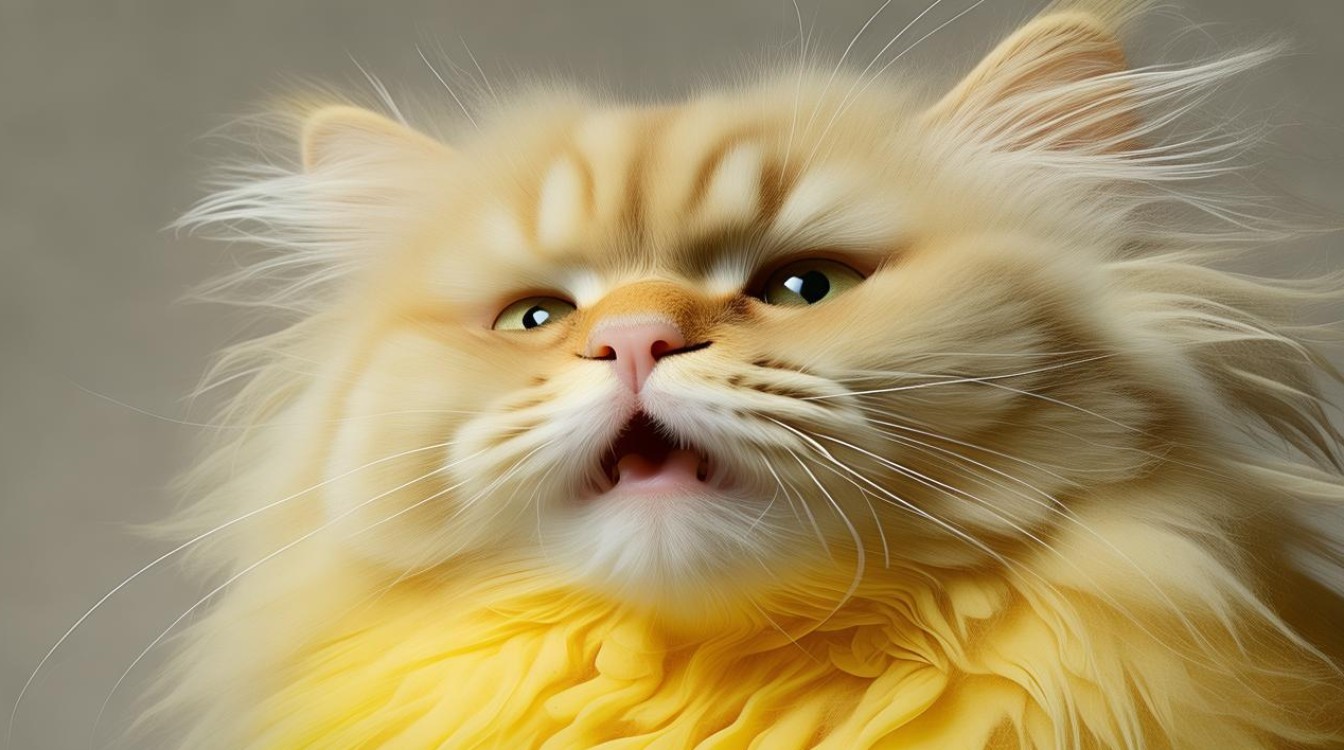猫咪嘴巴黄黄的