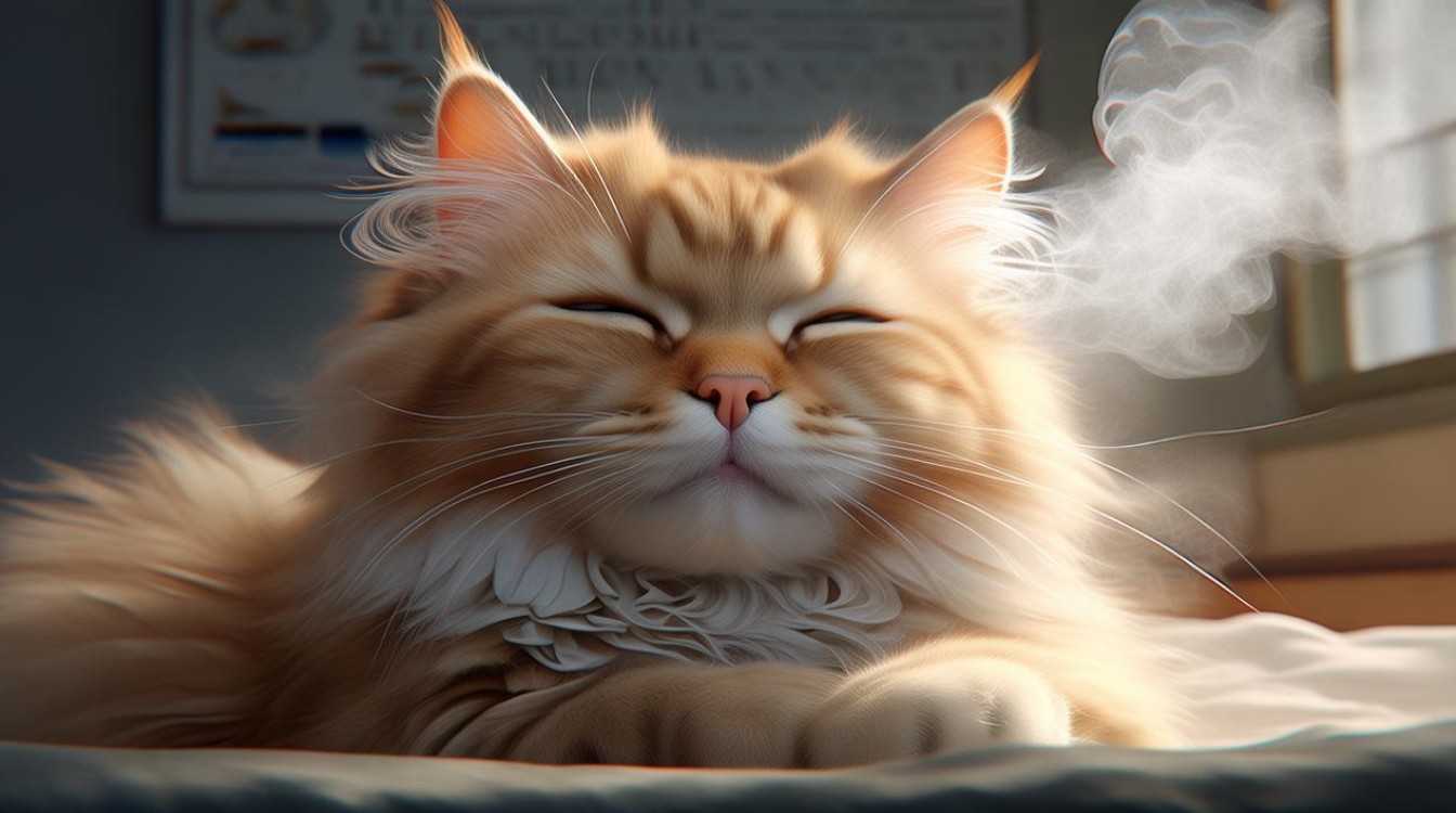 猫咪哈气像喘气