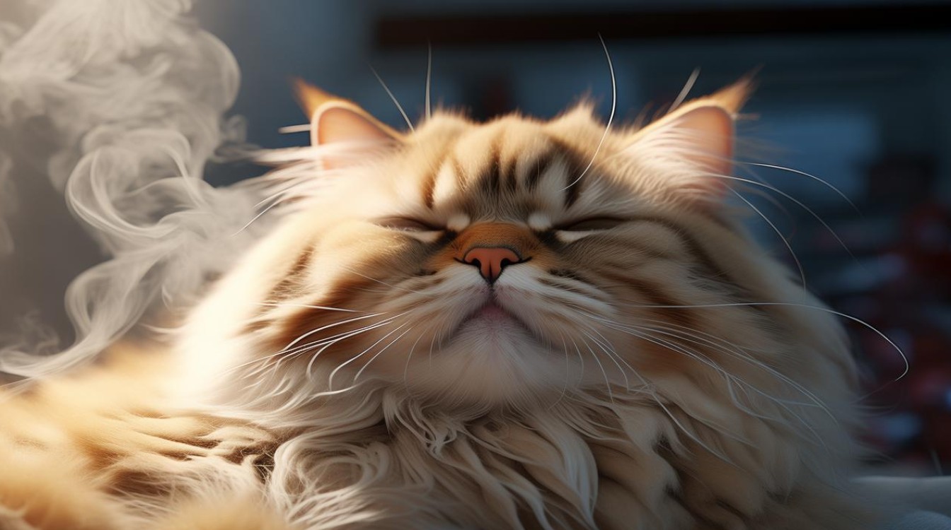 猫咪哈气像喘气