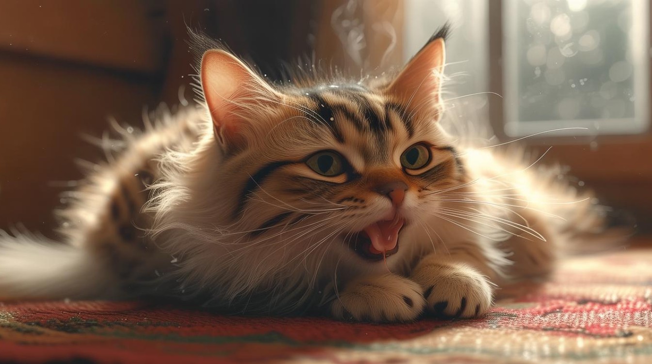 猫咪发烧吐白沫