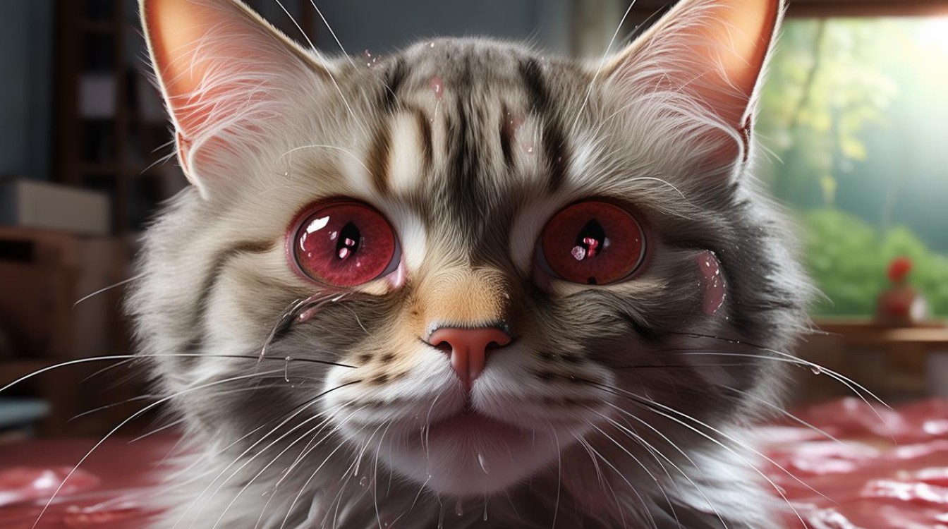 猫咪眼角炎症状