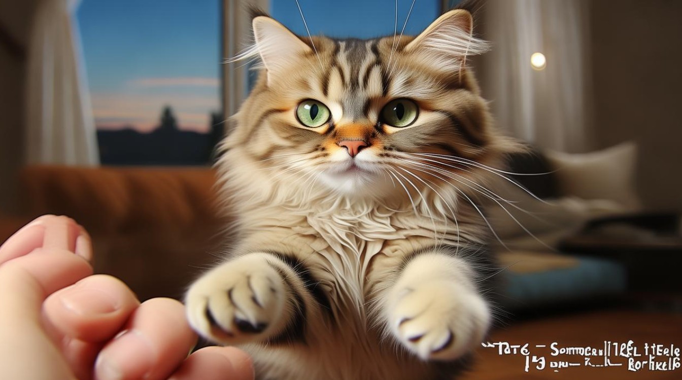 猫咪喜欢抓人玩