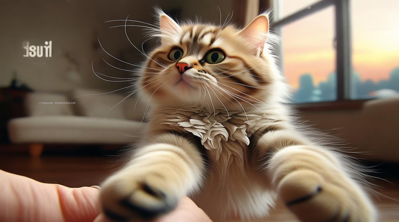 猫咪喜欢抓人玩