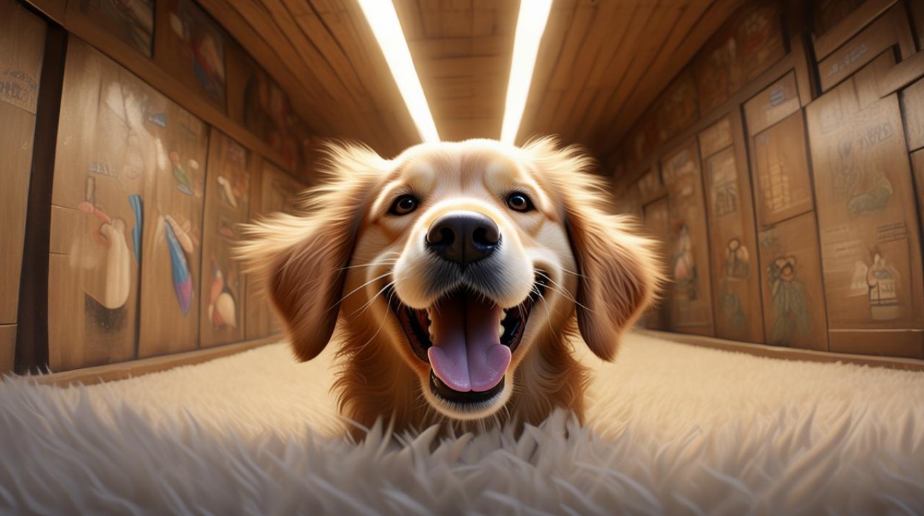 狗狗在封闭空间