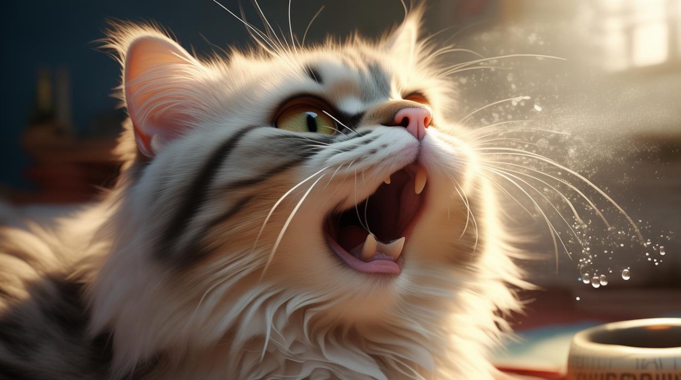 猫咪老么打喷嚏