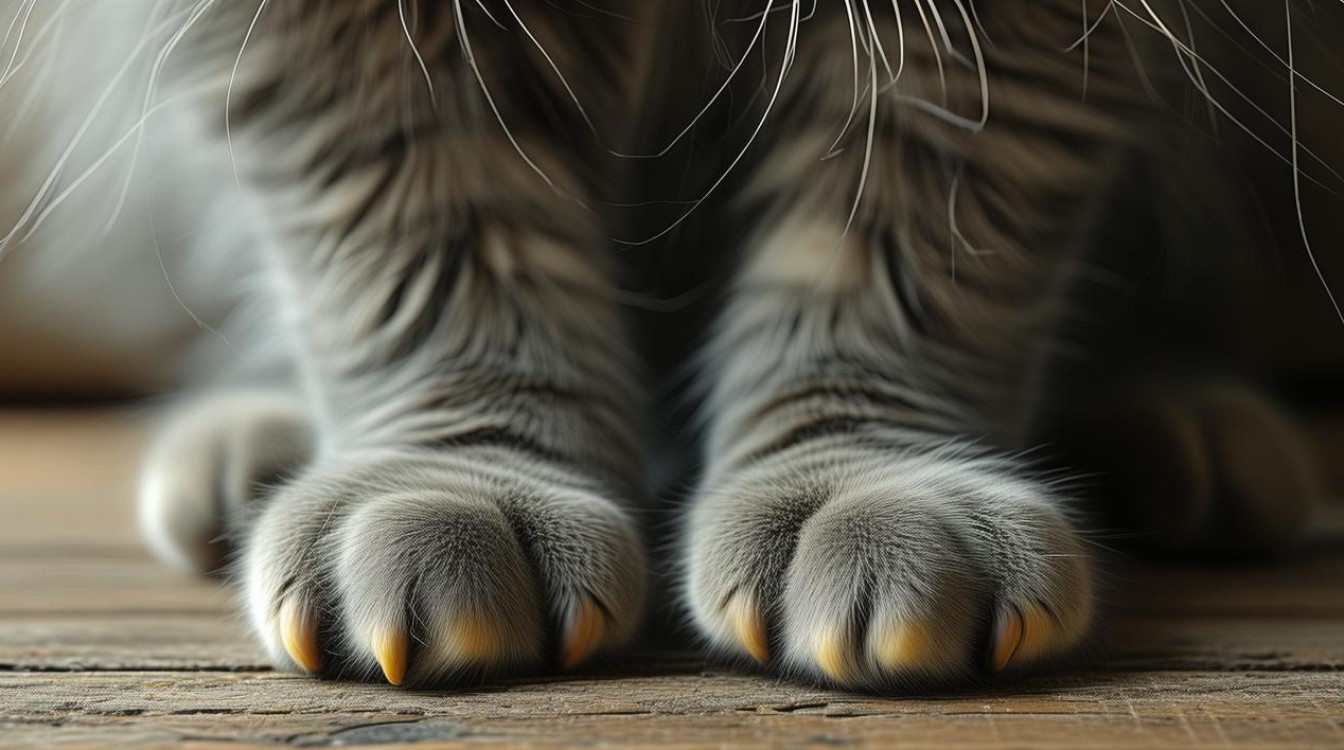 猫咪爪子上发黄