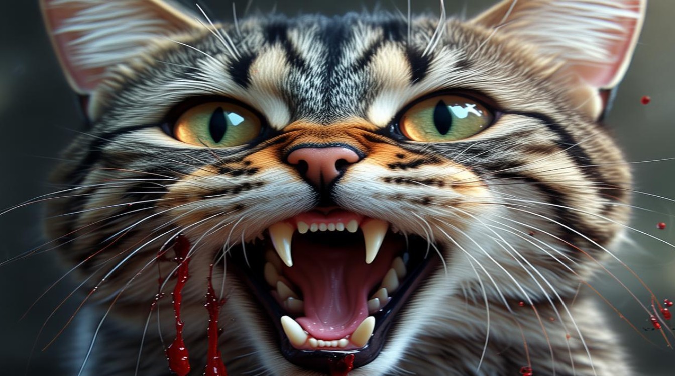 猫咪流牙血