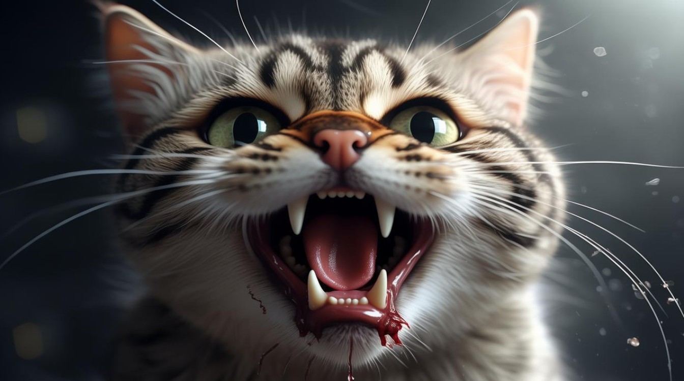 猫咪流牙血