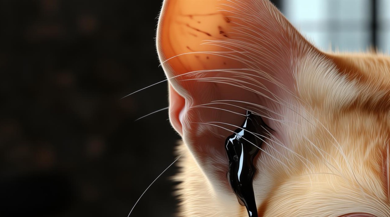 猫咪外耳分泌黑色