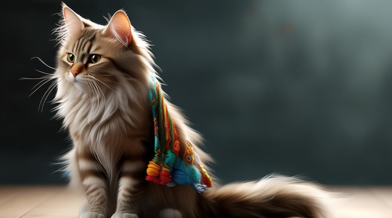 猫咪装戴尾巴