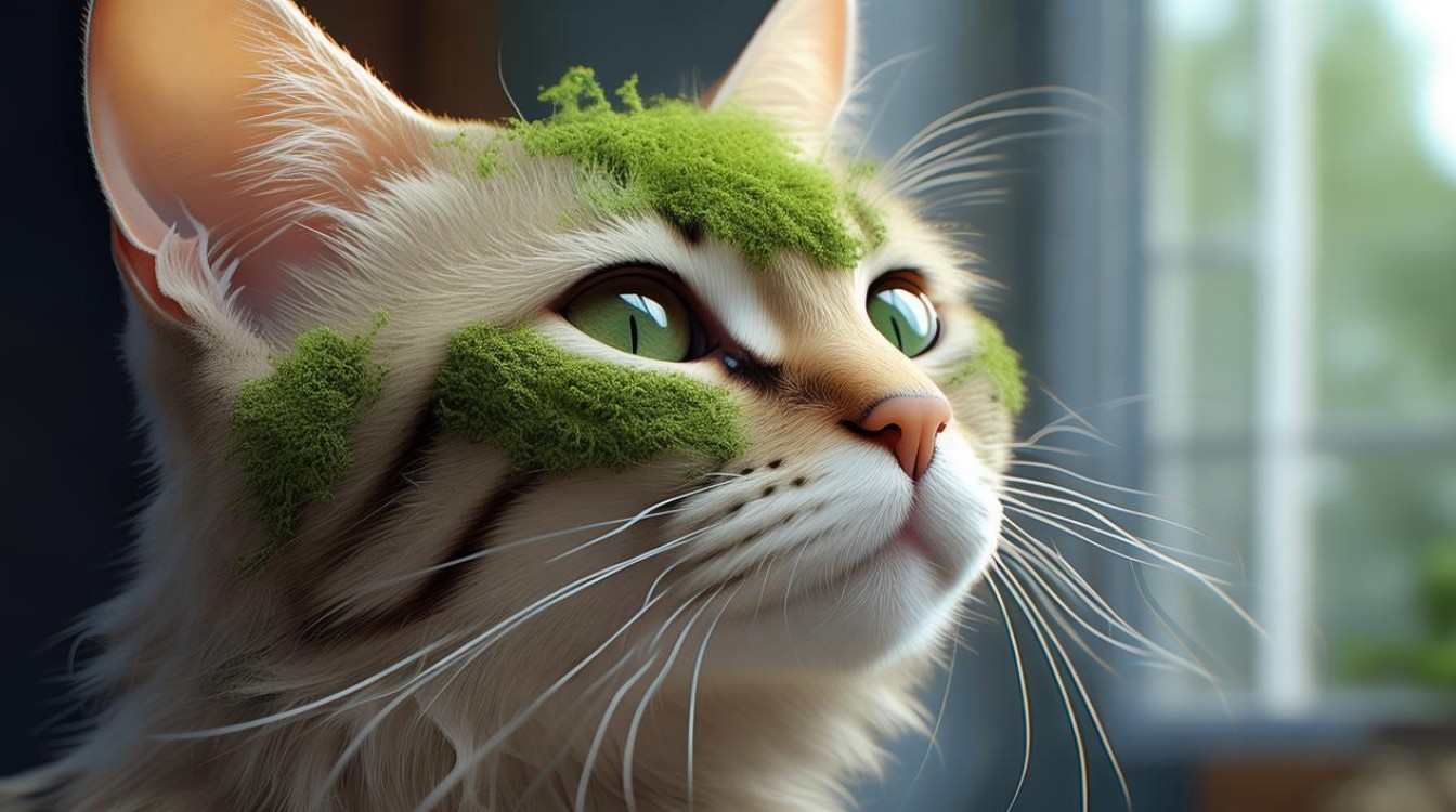 猫咪脸上有藓