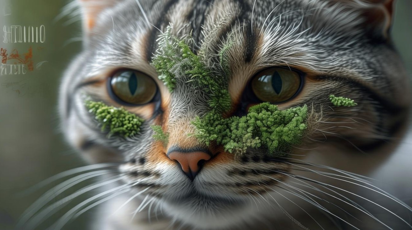猫咪脸上有藓