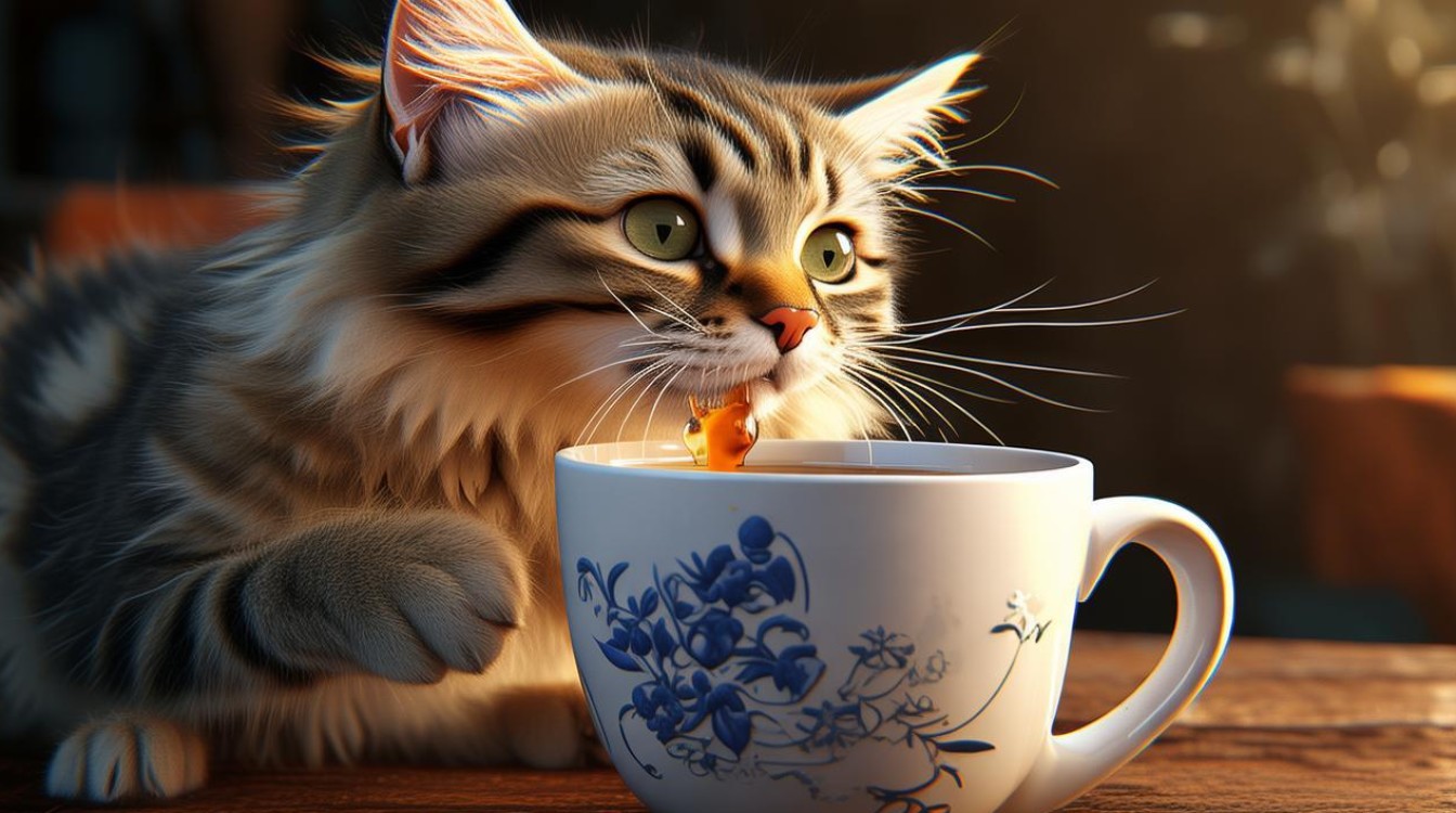 猫咪喝维他