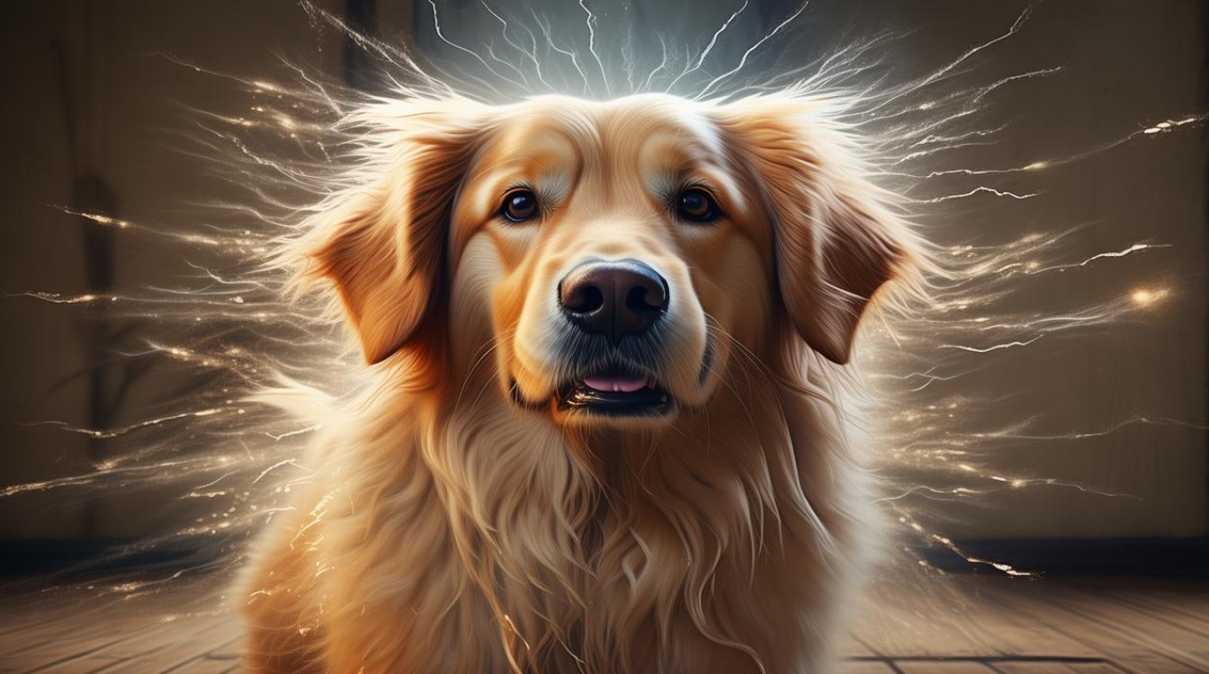 狗狗身上都是静电