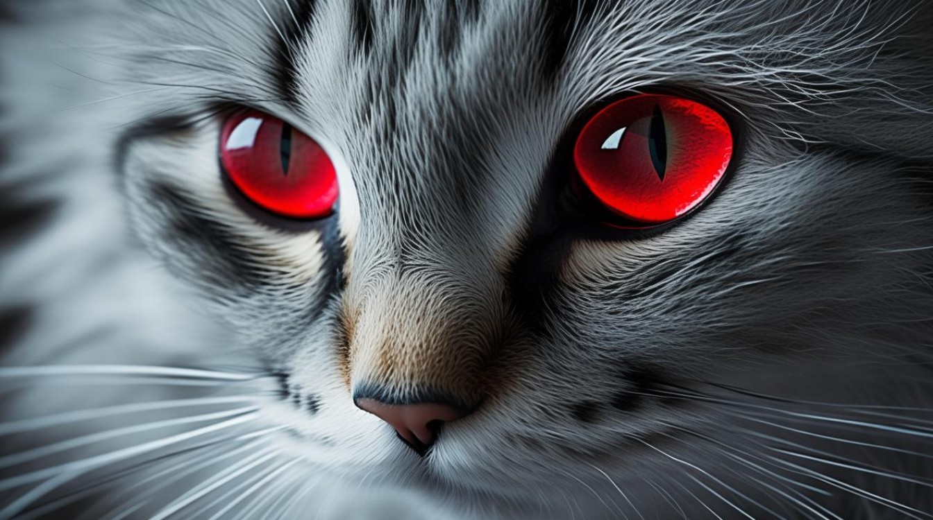 猫咪眼睛颜色变红